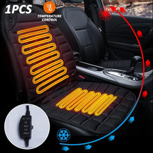 Load image into Gallery viewer, 12V Electric Heated Car Seat Cushion
