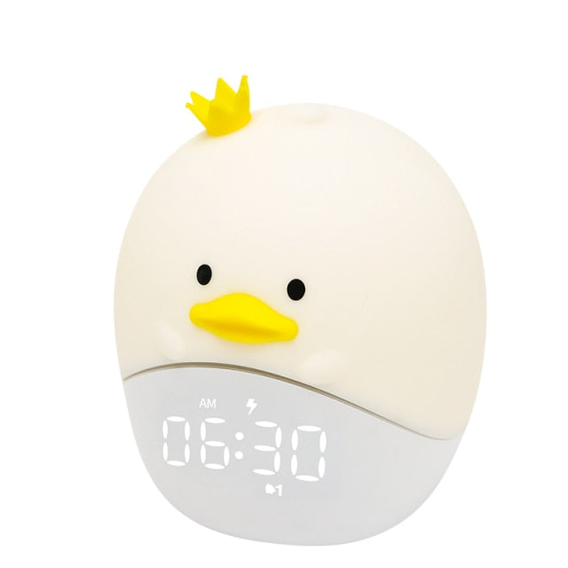 Duck, Koala or Rabbit Baby Digital Alarm Clock with Night Light